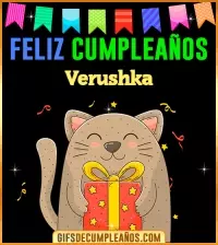 GIF Feliz Cumpleaños Verushka